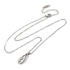304 Stainless Steel Pendant Cable Chain Necklaces for Men Women NJEW-K308-03A-P-4