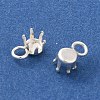 Ion Plating(IP) 304 Stainless Steel Charms Rhinestone Claw Settings STAS-U025-02A-S-2
