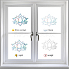 Waterproof PVC Colored Laser Stained Window Film Adhesive Stickers DIY-WH0256-018-4