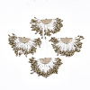 Polycotton(Polyester Cotton) Tassel Pendant Decorations X-FIND-T041-12-1