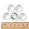 Transparent Half Round Glass Cabochons X-GGLA-R027-18mm-5