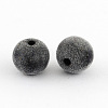Flocky Bubblegum Acrylic Round Beads Y29P8-10-1
