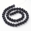Synthetic Black Stone Beads Strands X-GSR4mmC044-3