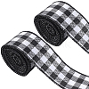 Imitation Burlap Ribbon DIY-WH20048-067B-1