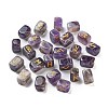 Rectangle Natural Amethyst Rune Stones G-Z059-01J-1