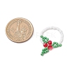 Christmas Glass Finger Rings RJEW-TA00220-3