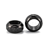 Frosted 201 Stainless Steel European Beads LS-STAS-B020-13EB-2