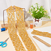 2M Floral Embroidery Iron on/Sew on Polyester Ribbon Patches OCOR-FG0001-75C-4