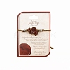 Natural Red Jasper Macrame Pouch Braided Bead Bracelet FIND-PW0023-01C-1