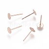 304 Stainless Steel Stud Earring Findings STAS-H436-24RG-5mm-1