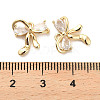 Brass Glass Charms KK-C054-17G-3