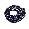 Electroplate Glass Beads Strands EGLA-A044-T6mm-L15-3
