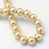 Baking Paint Pearlized Glass Pearl Round Bead Strands X-HY-Q003-4mm-42-4