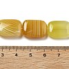 Natural Yellow Agate Beads Strands G-K392-B01-13x18mm-5