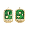 304 Stainless Steel Rhinestone Pendants STAS-P415-16G-1