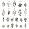 88Pcs 22 Style Autumn Theme Tibetan Style Alloy Pendants TIBEP-TA0001-33-2