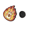 Flaming Animal Alloy Enamel Pins JEWB-G046-05F-3