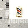 Rack Plating Brass Enamel Beads KK-U029-22G-04-3
