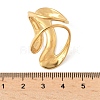 Ocean Themes 304 Stainless Steel Open Cuff Rings for Women RJEW-K293-02A-G-3