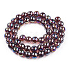 Electroplate Transparent Glass Beads Strands GLAA-T032-T8mm-AB19-2