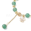 Natural Green Aventurine Round Beaded Bracelets for Women BJEW-JB13123-02-3