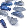 Electroplated Natural Quartz Crystal Nuggets Bead Strands G-M218-09B-3
