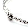 Non-Tarnish 304 Stainless Steel Expandable Bangle for Girl Women BJEW-C003-02P-3