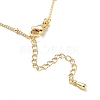 Initial Letter Brass Pendant Necklace NJEW-A015-21G-J-3