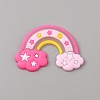 PVC Plastic Cabochons SIL-WH0019-15F-1