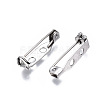 Tarnish Resistant 201 Stainless Steel Brooch Pin Back Safety Catch Bar Pins STAS-S117-022B-4
