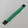 Survival Polyester Cord Bracelet with Plastic Clasps for Hiking Camping Outdoor BJEW-WH0018-54C-2