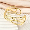 Brass Cuff Bangles for Women BJEW-F513-06G-3