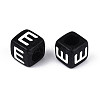 Initial Acrylic Horizontal Hole Beads OACR-ZX006-35E-2