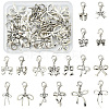 17Pcs 17 Styles Alloy Pendant Decorations HJEW-YW00533-1