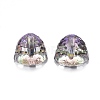 Electroplate K9 Glass Rhinestone Beads EGLA-L013-001-2