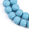 Synthetic Coral Dyed Carved Beads Strands CORA-K009-01-3