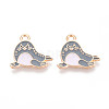 Marine Animals Alloy Enamel Pendants X-ENAM-T022-34J-1