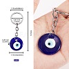 Handmade Evil Eye Lampwork Keychain KEYC-SW00002-01-2