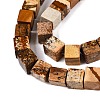Natural Picture Jasper Beads Strands G-T139-8x8-27A-3