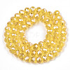 Electroplate Glass Beads Strands EGLA-A034-T8mm-A04-2