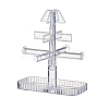 Transparent Acrylic Earring Display Towers Stands PAAG-PW0012-47-2