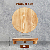 Wood Round Plant Saucer AJEW-WH0473-07A-2