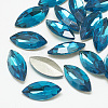 Pointed Back Glass Rhinestone Cabochons RGLA-T083-6x12mm-14-1
