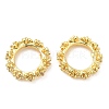 Rack Plating Brass Micro Pave Cubic Zirconia Beads KK-A186-01A-G-1