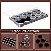 15 Slots Mini Round Plastic Jewelry Screw Top Bead Jars Sets with Velvet Inside AJEW-WH0472-42C-4