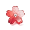 9Pcs 9 Colors Two Tone Glass Charms PALLOY-JF04513-3
