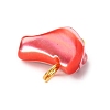 Dyed Natural Trochid Shell/Trochus Shell Pendants PALLOY-JF04483-02-4
