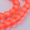 Baking Paint Transparent Glass Bead Strands X-GLAA-S031-10mm-27-1
