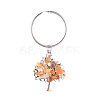 Chip Natural & Synthetic Gemstone Keychain Sets KEYC-JKC00219-2