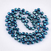 Electroplate Glass Beads Strands EGLA-S179-04A-A01-2
